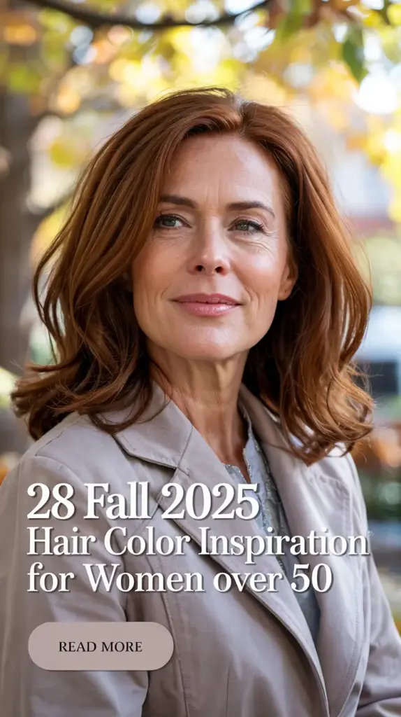 Fall 2025 Hair Color Inspiration for Women Over 50: 28 Elegant Looks You’ll Want to Copy