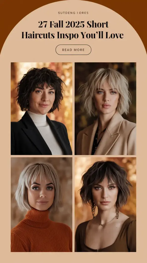 Fall 2025 Short Haircuts Inspo You’ll Love: The Cutest Ideas for Every Face Shape and Style