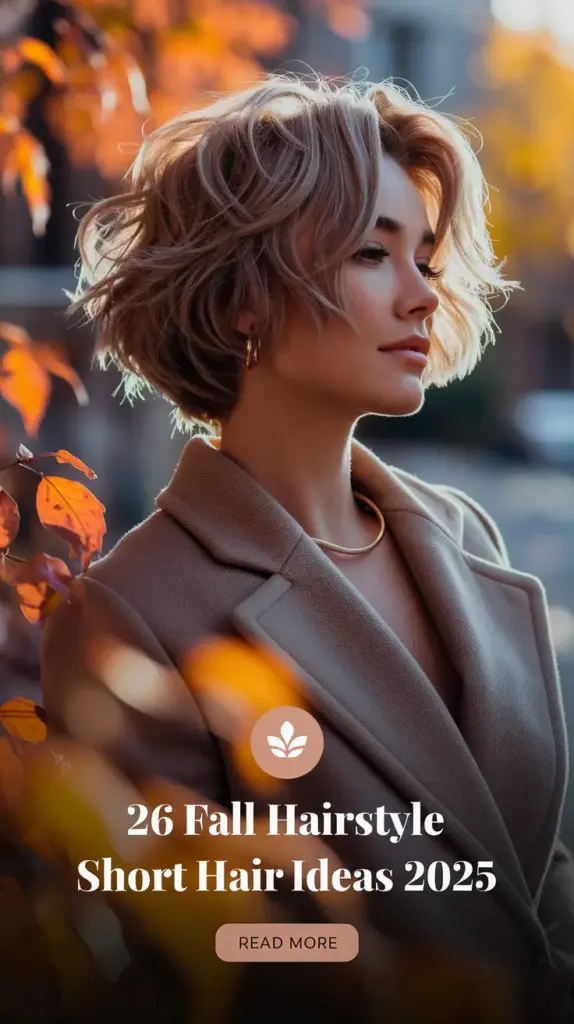 26+ Fall Hairstyle Short Hair Ideas 2025 for a Cute Seasonal Refresh
