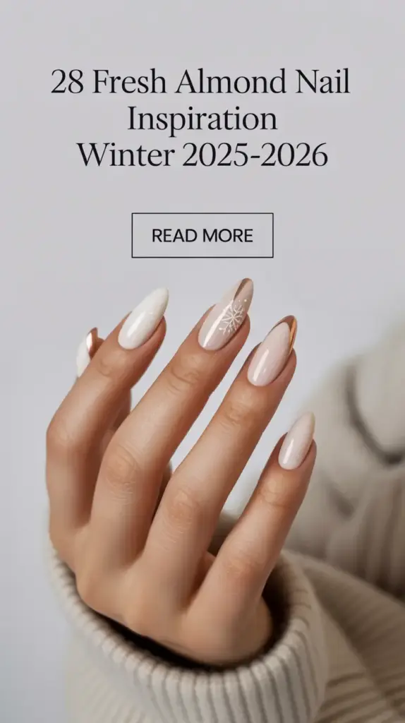 Fresh Almond Nail Inspiration Winter 2025–2026: Cozy & Chic Almond Nails Ideas for the Cold Season