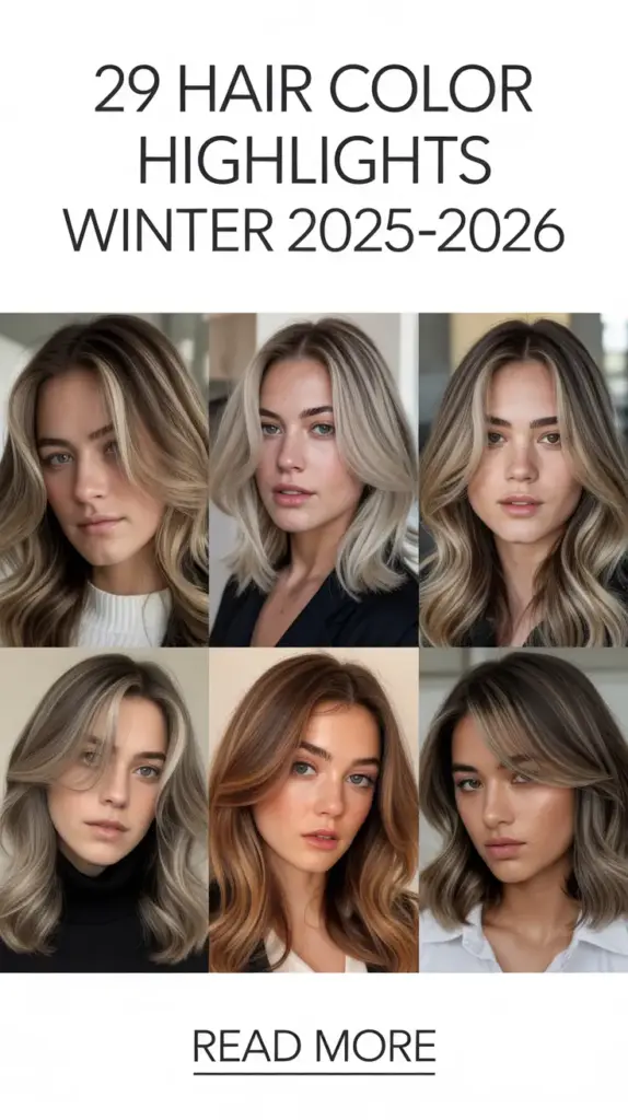 Hair Color Highlights Winter 2025–2026: The Most Stunning Shades to Try This Season