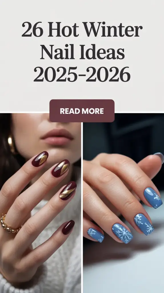 Hot Winter Nail Ideas 2025–2026: Cozy, Chic & Totally Trendy Looks for the Cold Season
