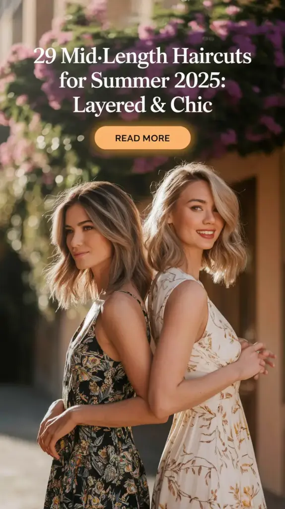 Mid-Length Haircuts for Summer 2025: Layered & Chic Ideas You’ll Want to Try Now