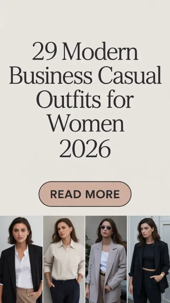 Modern Business Casual Outfits for Women 2026: Elegant, Effortless & Confident Looks for Every Season