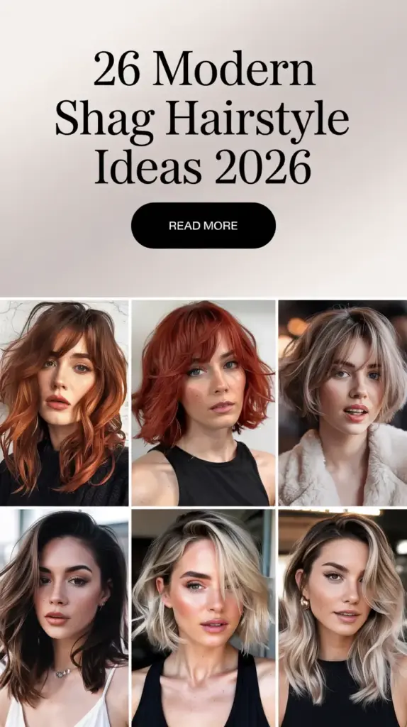 Modern Shag Hairstyle Ideas 2026: 26 Stylish Cuts You’ll Fall in Love With