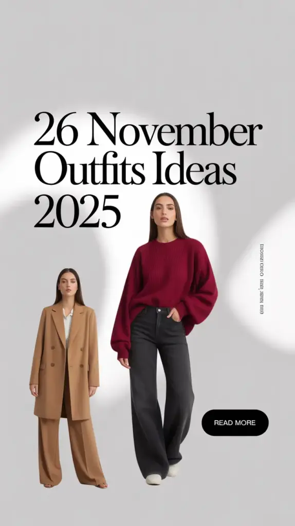 November Outfits Ideas 2025: Stylish & Cozy Fall Casual Looks