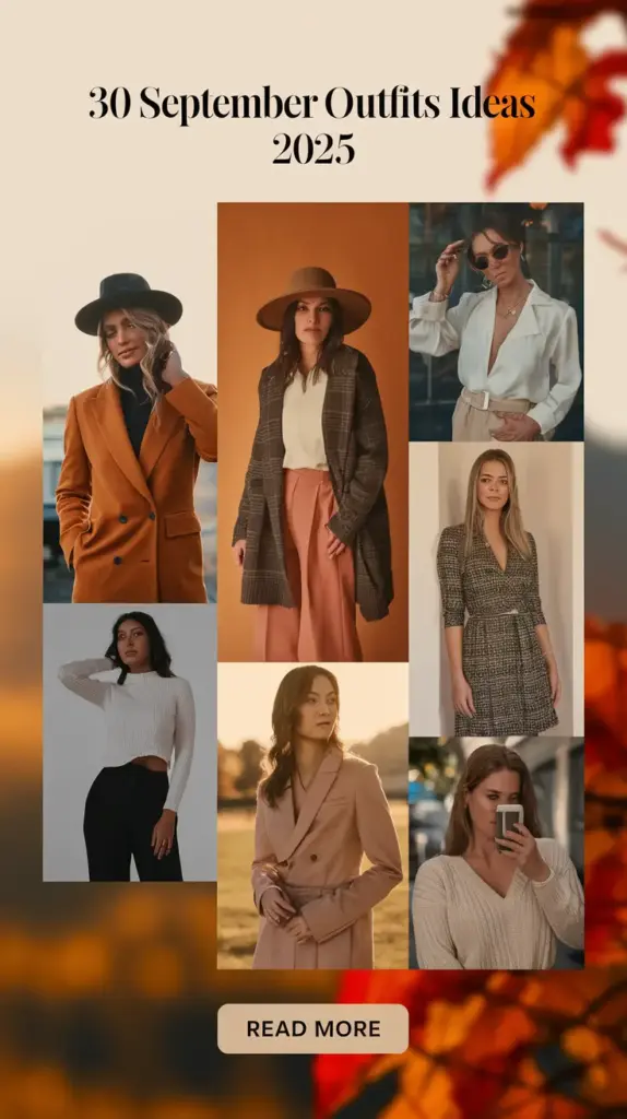September Outfits Ideas 2025: 30 Stylish Looks for Casual Fall Days and More