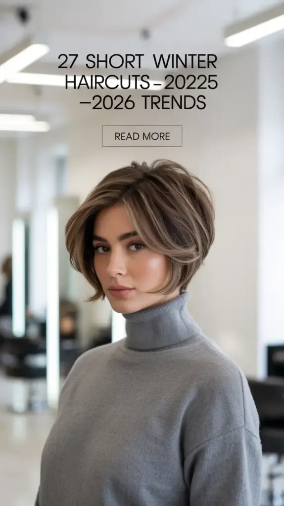 Short Winter Haircuts 2025–2026 Trends — Cute & Layered Haircuts for Women This Season
