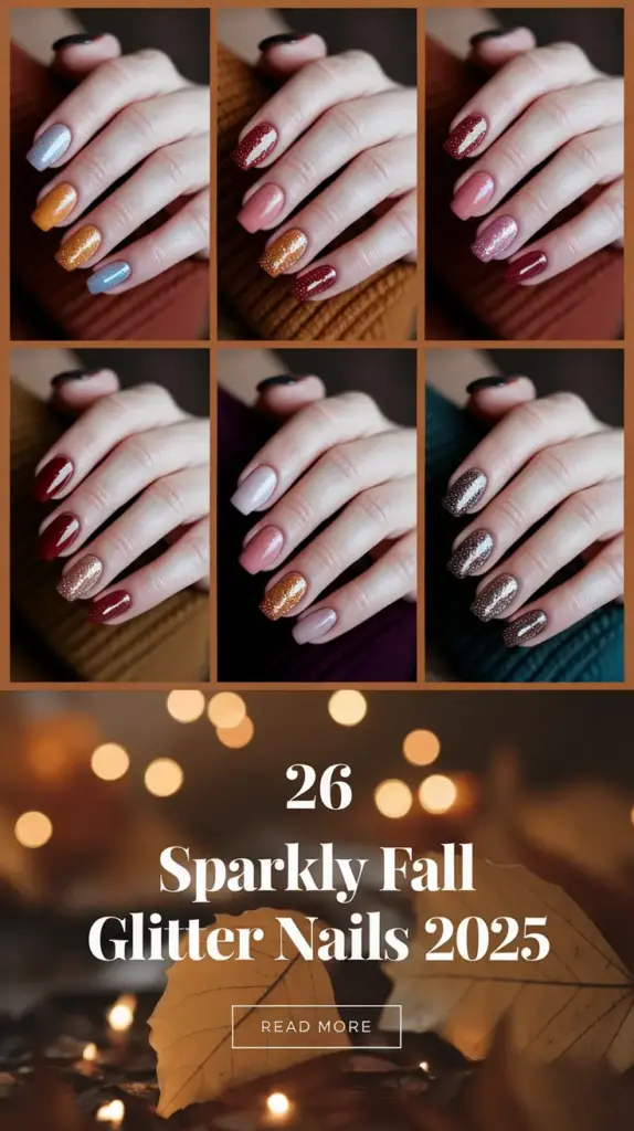 Sparkly Fall Glitter Nails 2025: Stunning Designs to Try This Season