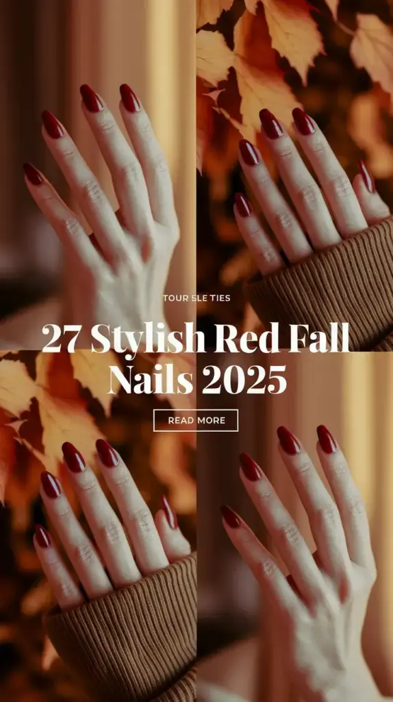Stylish Red Fall Nails 2025: Best Ideas and Designs for Autumn