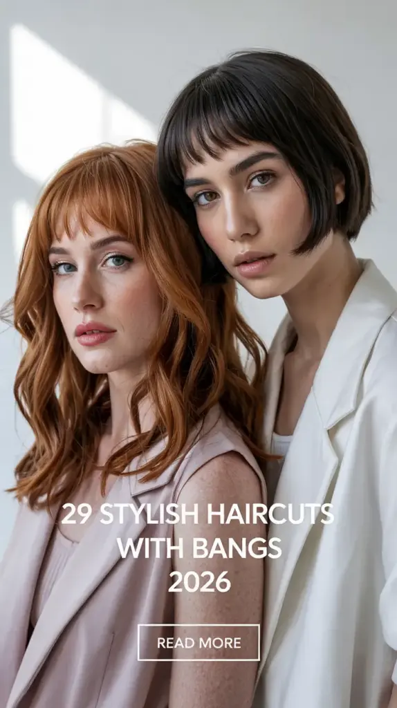 Stylish Haircuts with Bangs 2026: Fresh, Feminine, and Effortlessly Chic