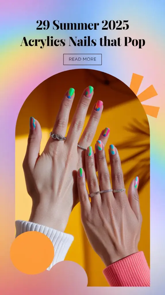 Summer 2025 Acrylics Nails That Pop – 29 Stunning Looks to Try This Season
