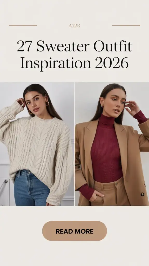 Sweater Outfit Inspiration 2026: Cozy, Chic & Effortless Style Ideas for Every Mood