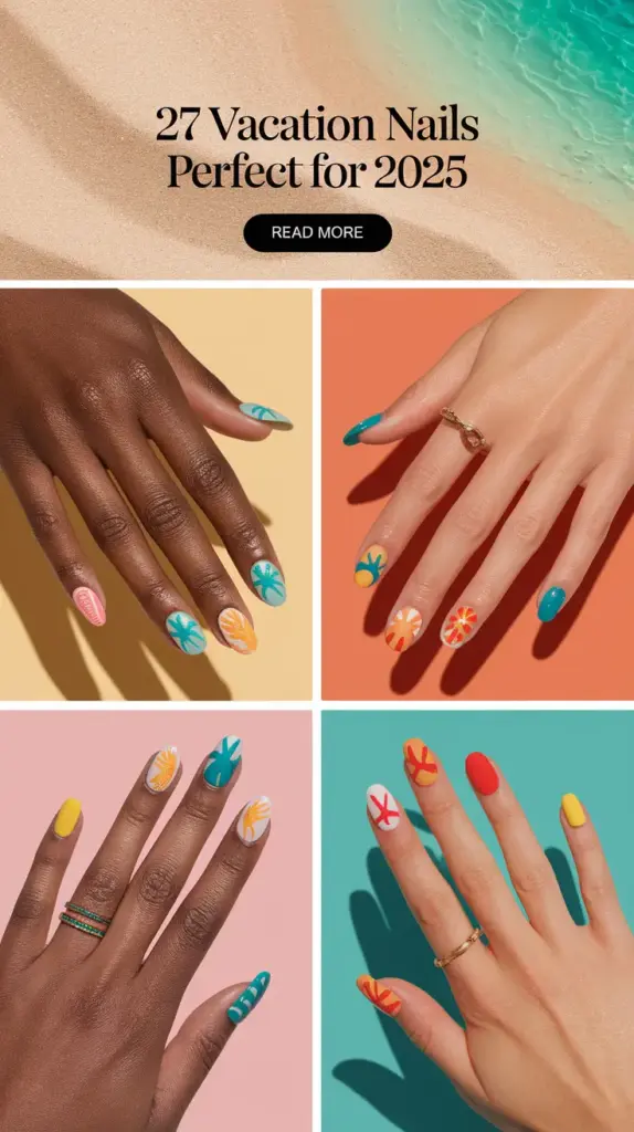 Vacation Nails Perfect for 2025: Bold, Bright & Beach-Ready Manicure Ideas