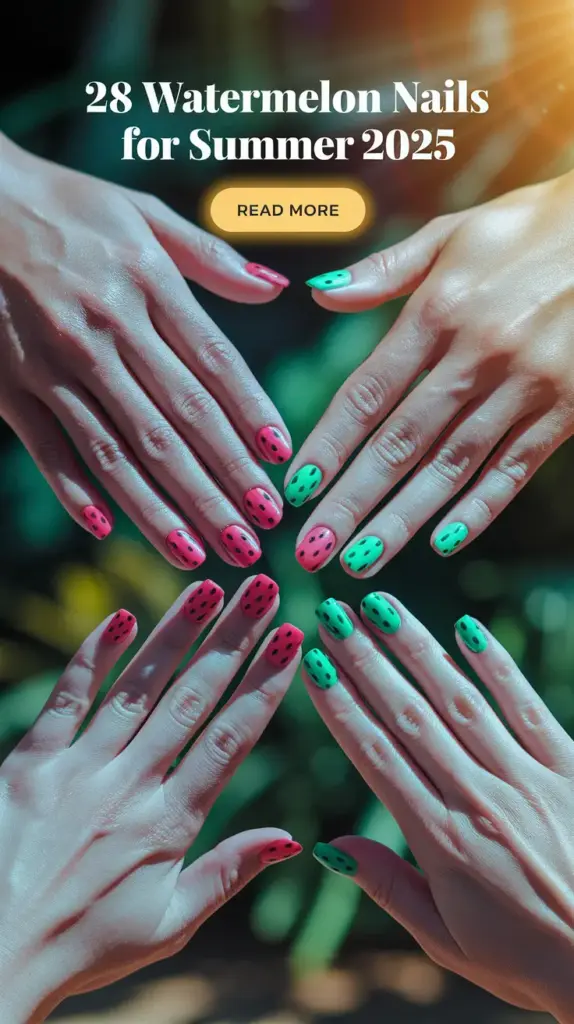 Watermelon Nails for Summer 2025: 28 Juicy Designs You’ll Want to Copy Right Now
