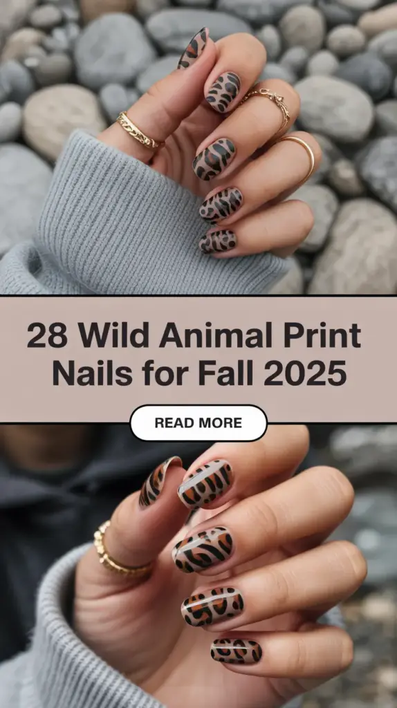 Wild Animal Print Nails for Fall 2025: Bold and Cute Seasonal Ideas