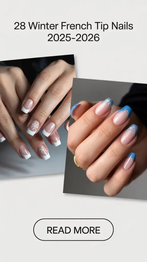 Winter French Tip Nails 2025–2026: Classy, Chic & Effortless Winter Nail Ideas