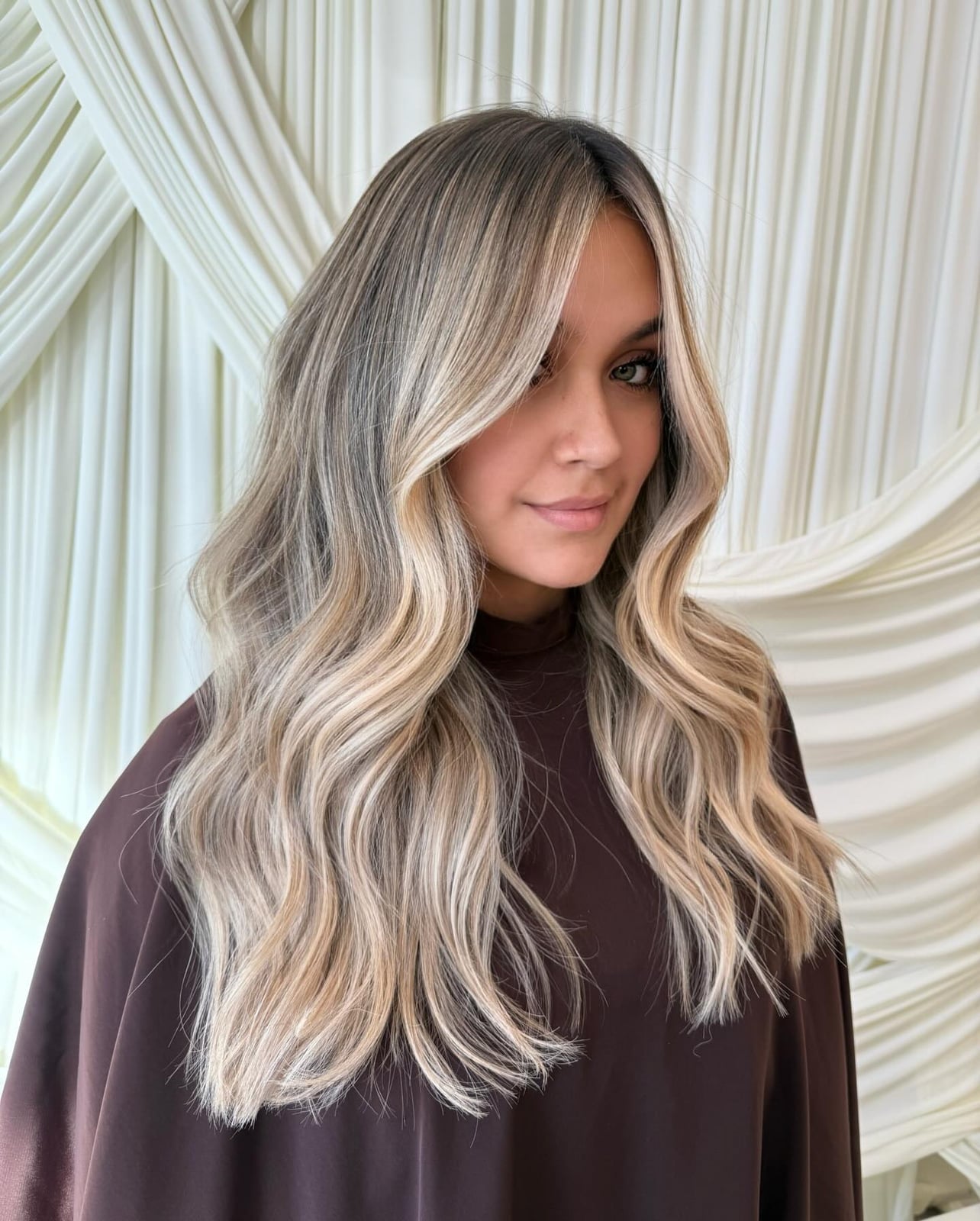 Shoulder Creamy Vanilla Blonde With Soft Waves — Aesthetic Blonde Hair