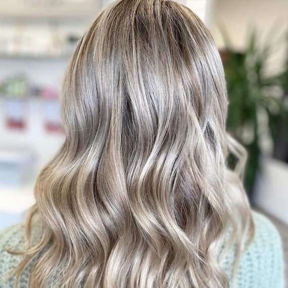 Collarbone Ash Blonde With Babylights and Root Shadow — Aesthetic Blonde Hair