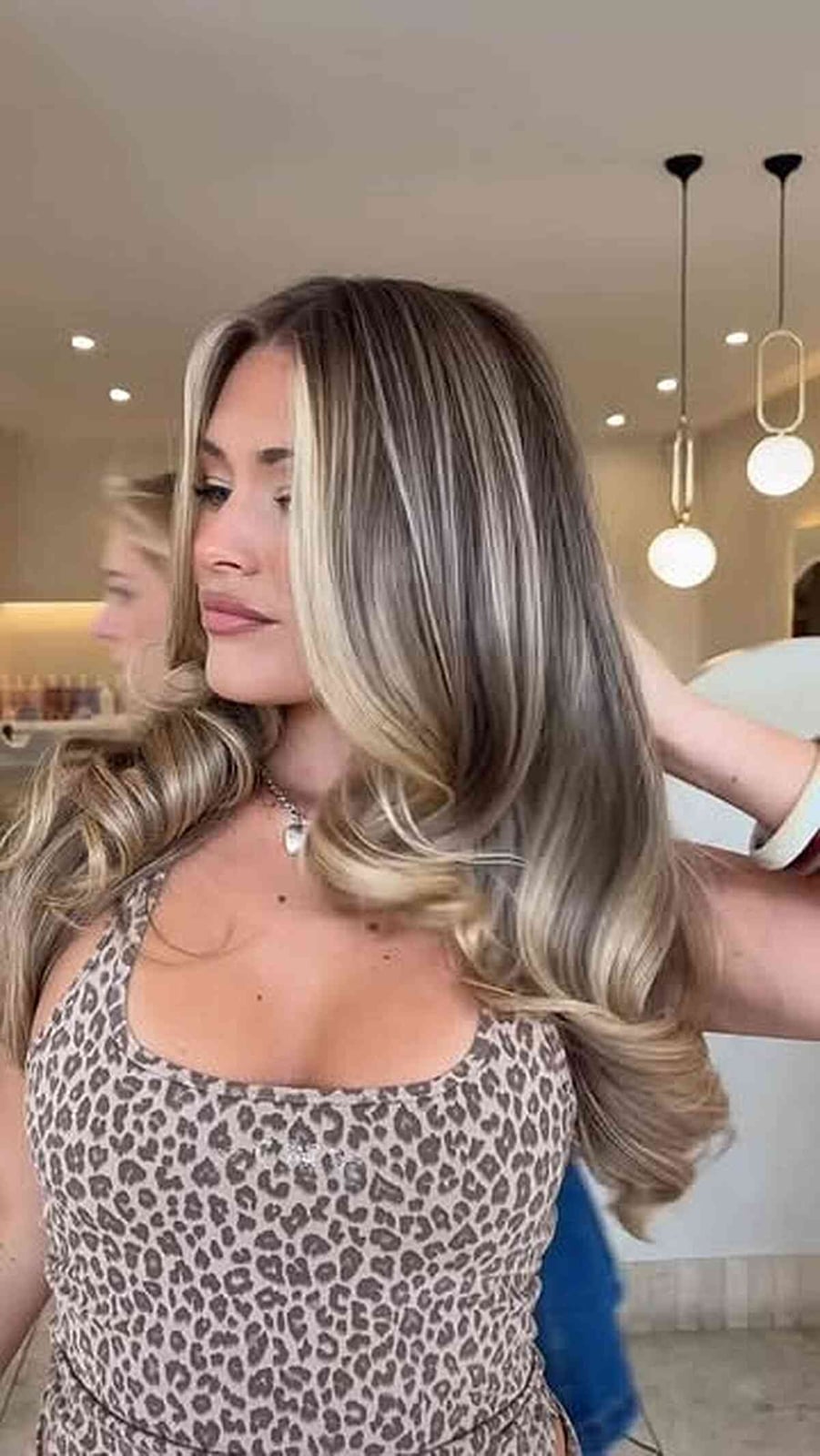 Mid-Back Dark Blonde With Contrasting Highlights — Aesthetic Dark Blonde Hair