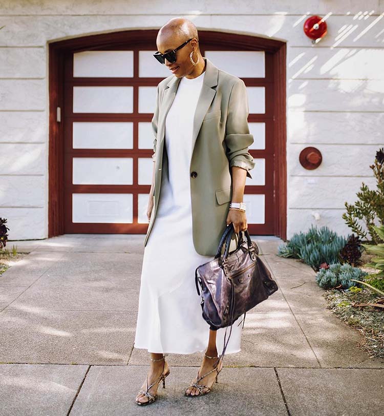 Olive Green Cargo Trousers With White Knit Top And Brown Leather — Aesthetic Going Out Outfits Night