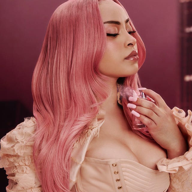 Mid-Back Length Wavy Curls With Face-Framing Layers Mid-Back Length Wavy Curls With Face-Framing Layers — Aesthetic Pastel Pink Hair