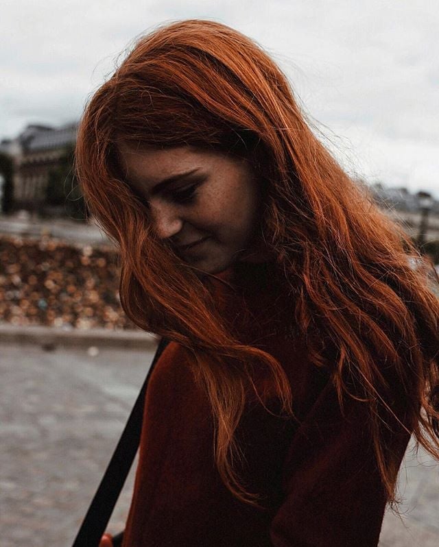 Deep Red With Copper Undertones — Aesthetic Red Hair