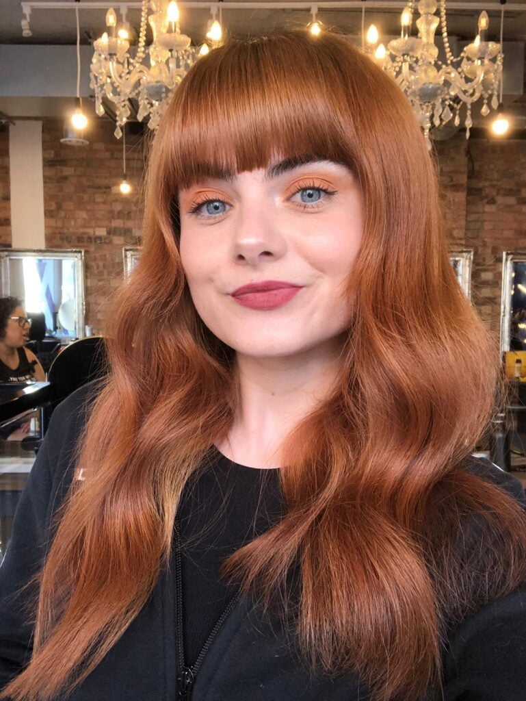 Copper Red Voluminous Blowout — Aesthetic Red Hair