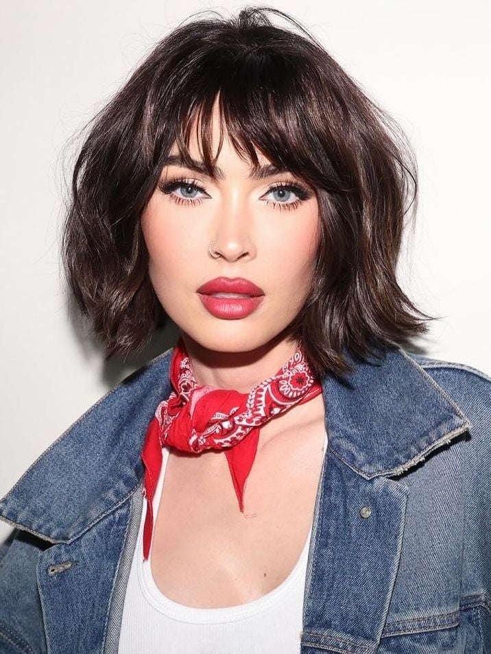 Collarbone Bob With Blunt Bangs — Aesthetic Short Hair Bob