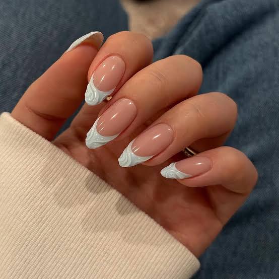 Short Oval Glossy Color Blocking Design Short Oval Glossy Color Blocking Design — Aesthetic University Nails