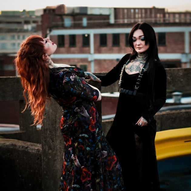 Velvet Dress With Harness Detail — Alt Style Inspiration