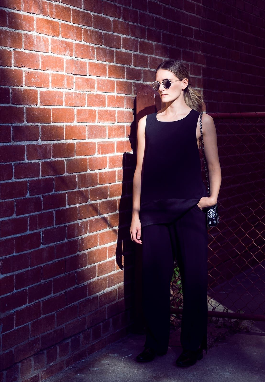 Sleeveless Top With Wide-Leg Trousers — Alt Style Inspiration