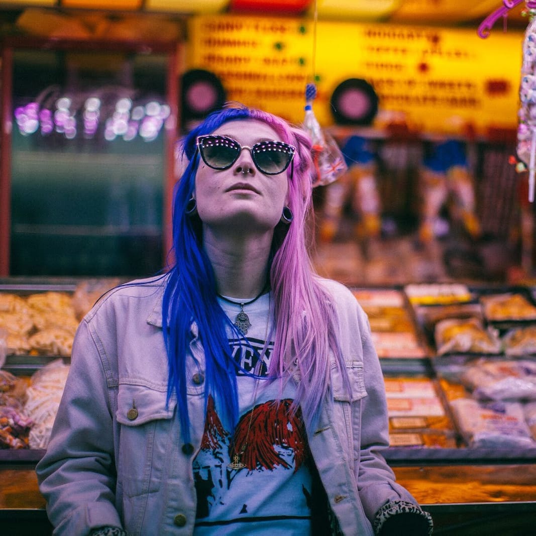 Denim Jacket Over Graphic Tee — Alt Style Inspiration