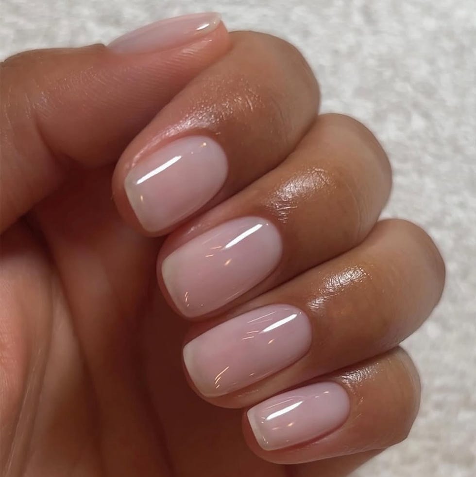 Short Square Nails with Thin White French Tips Short Square Nails with Thin White French Tips — Best Classy Nails