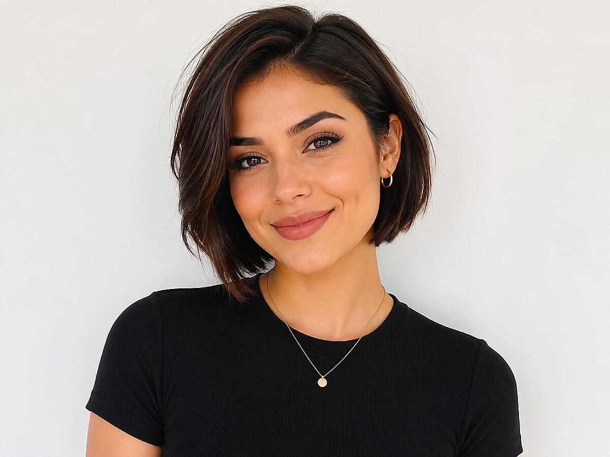 Layered Bob With Side Swept Bangs — Best Trendy Haircuts