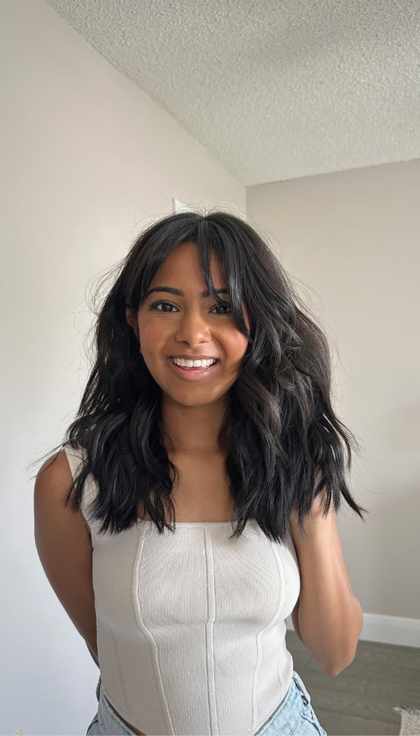 Mid-Back Layers With Voluminous Face Framing, Dark Brown — Best Trendy Haircuts