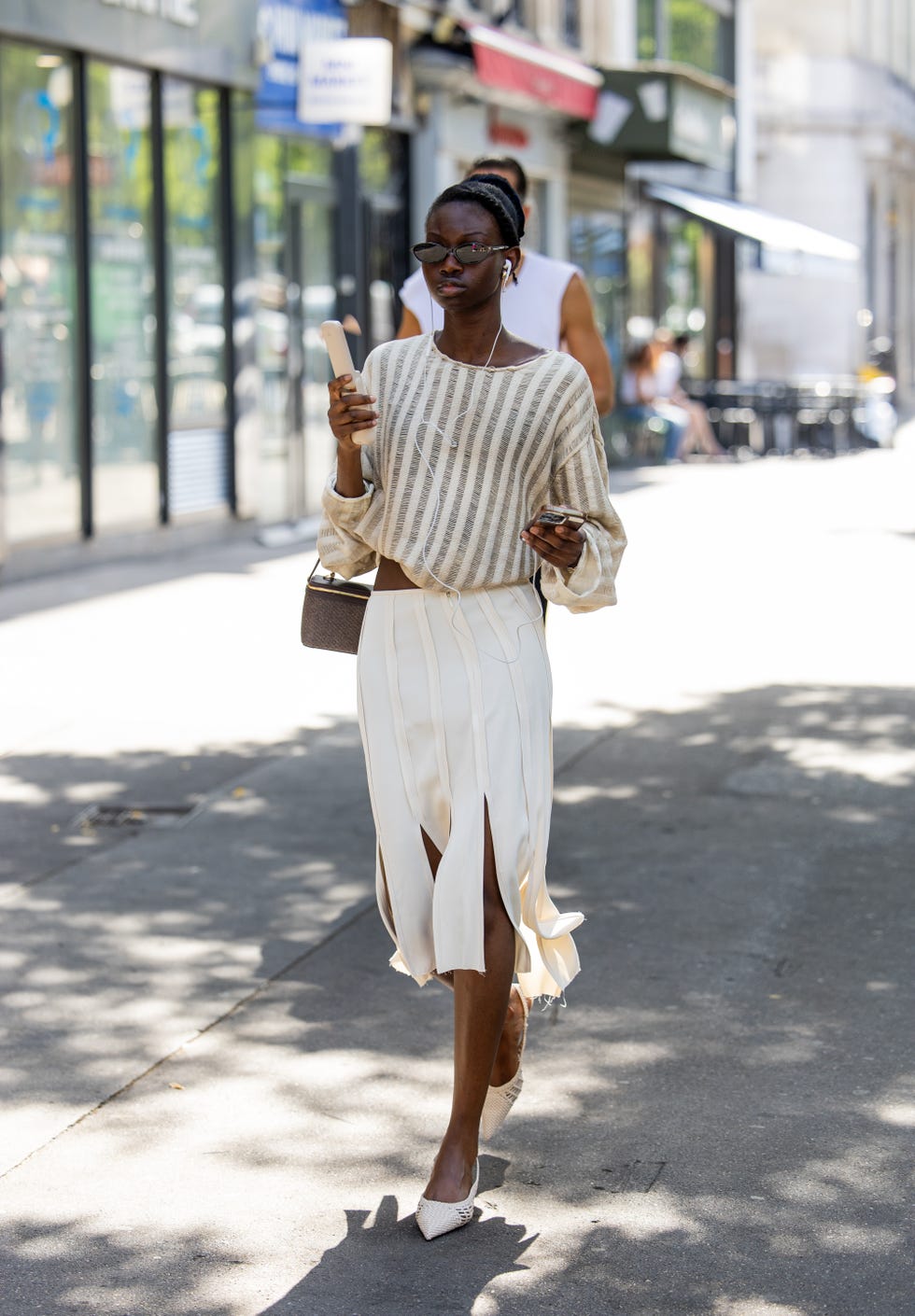 Striped Knit Sweater and Wide Leg Trousers Striped Knit Sweater and Wide Leg Trousers — Best Trendy Outfits