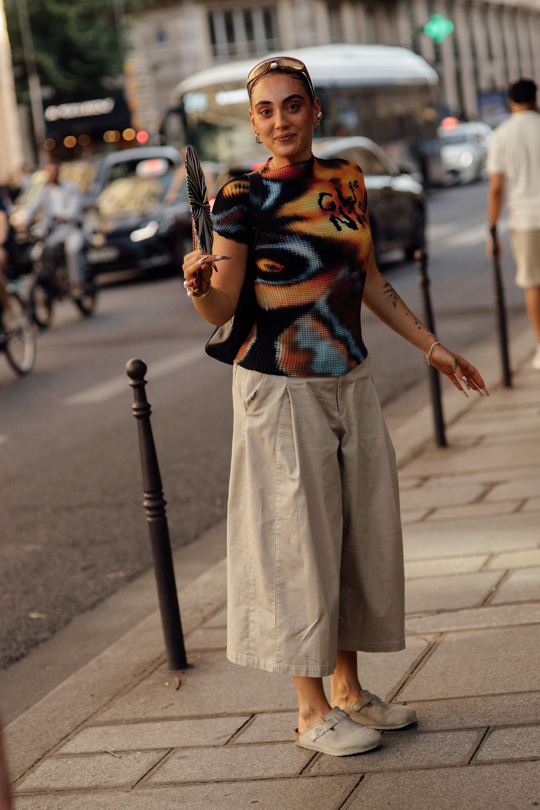 Graphic Print Top with Wide Leg Culottes Graphic Print Top with Wide Leg Culottes — Best Trendy Outfits