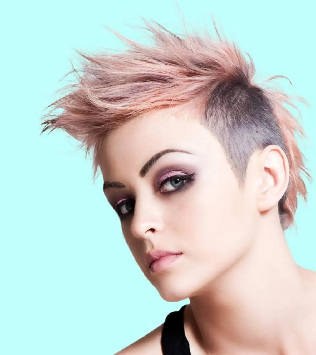 Vibrant Pink Spiky Mohawk With Undercut — Best Unique Hairstyles
