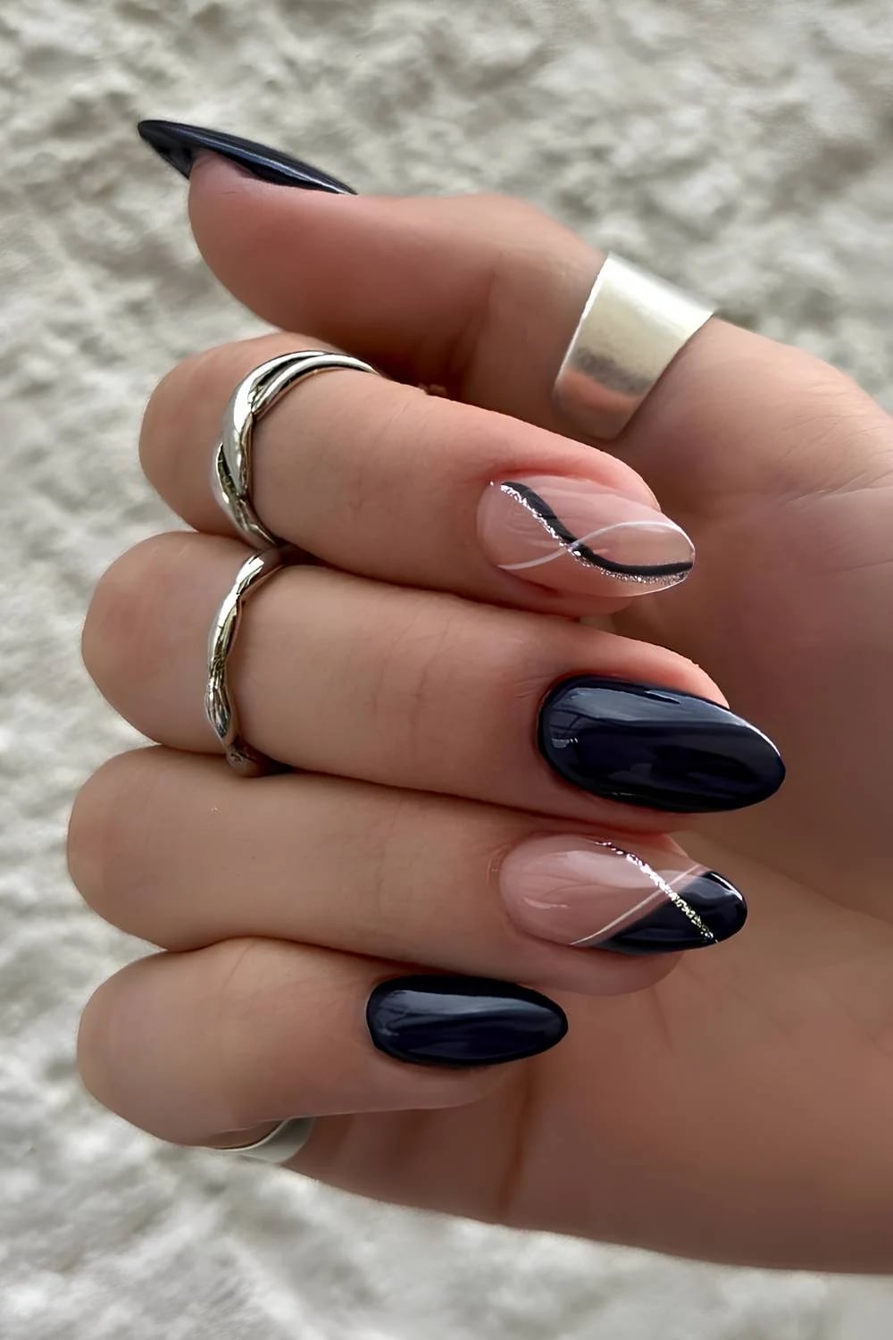 Black Fall Nail Designs — Black Nails Art Ideas