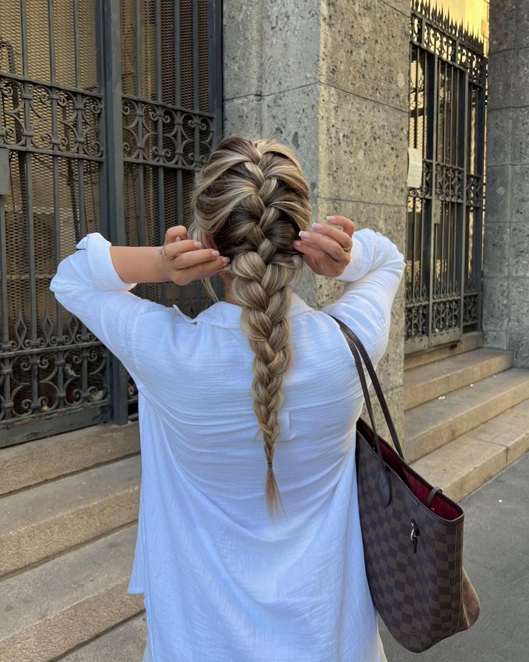 Intricate Fishtail Braid With Ash Blonde Highlights Intricate Fishtail Braid With Ash Blonde Highlights — Braids Easy Ideas