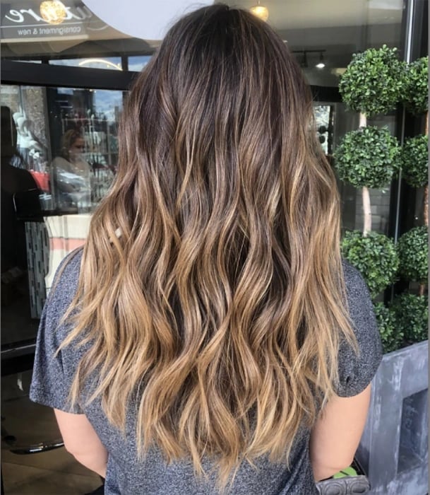 Brunette Balayage With Blonde Tones Brunette Balayage With Blonde Tones — Brunette Hair Inspiration