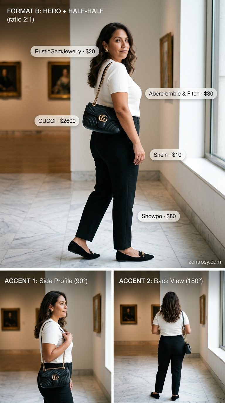 Casual Summer Outfit for Women Over 40 2026: Art Gallery Chic Casual summer outfit for women over 40 2026: Black trousers, cream knit top, and black suede mules.