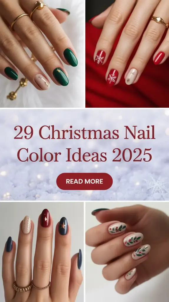 Christmas Nail Color Ideas 2025: Trendy Winter Manicure Colors You’ll Fall in Love With