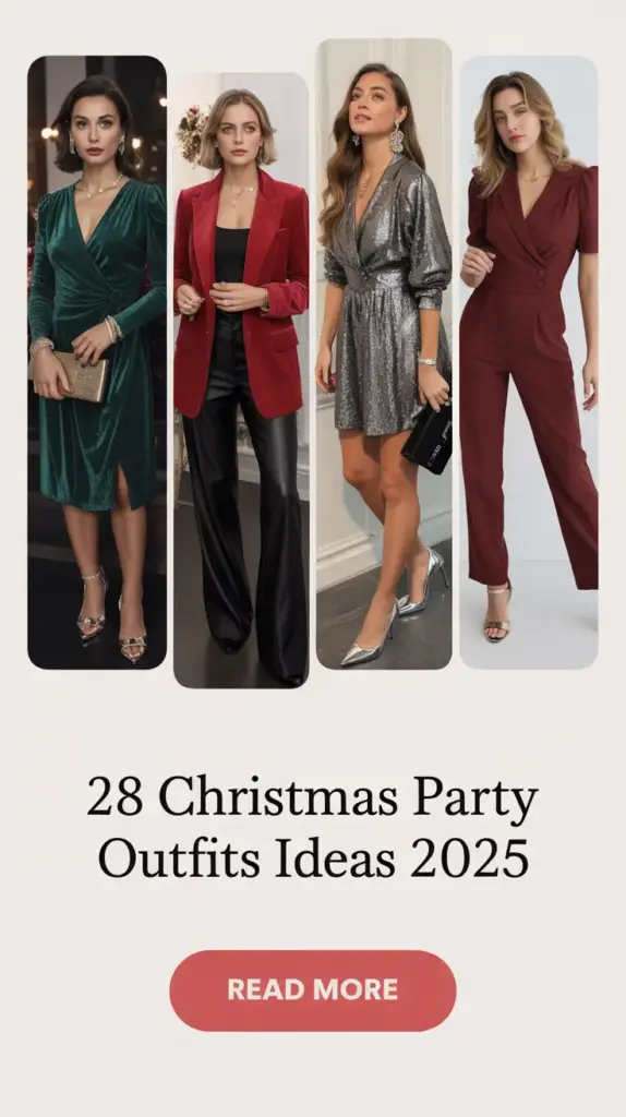 Christmas Party Outfits Ideas 2025: 28+ Classy & Chic Looks for Women to Shine This Holiday Season