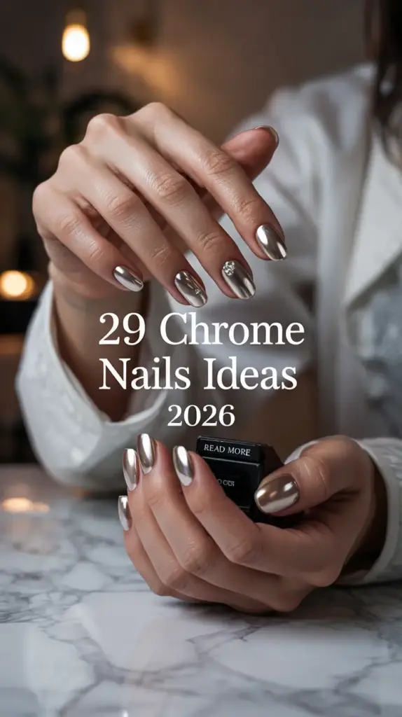 Chrome Nails Ideas 2026: Fresh Metallic Designs & Trendy Chrome Looks for the New Season
