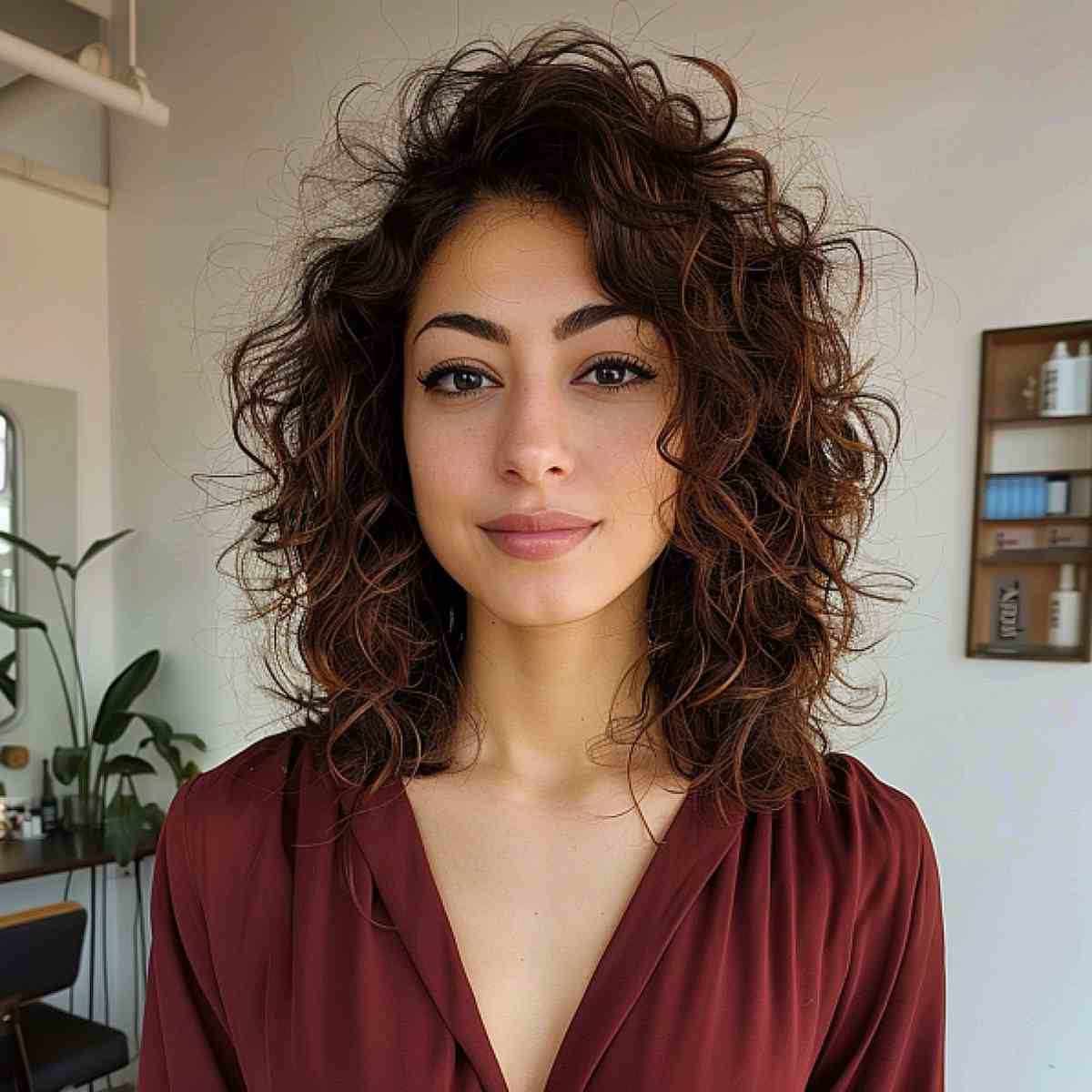 Mid-Back Wavy Hair With Highlights Mid-Back Wavy Hair With Highlights — Classy 3b Hair