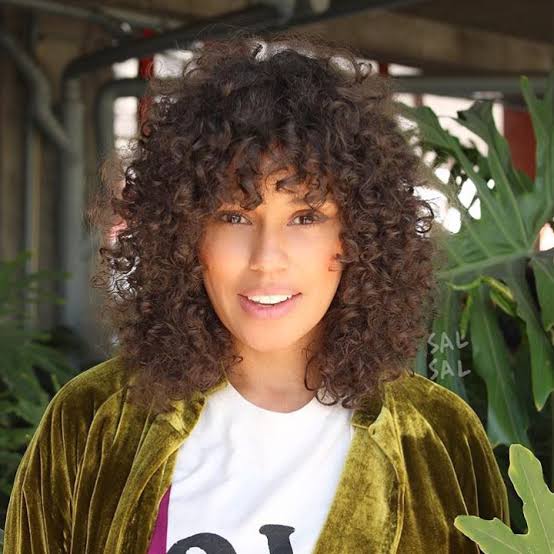 Shoulder Length Dark Brown Curly With Volume and Air Dried — Classy 3c Hairstyles