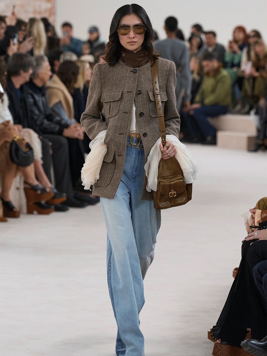 Casual Utility Jacket and Wide-Leg Jeans Casual Utility Jacket and Wide-Leg Jeans — Classy 70s Outfits