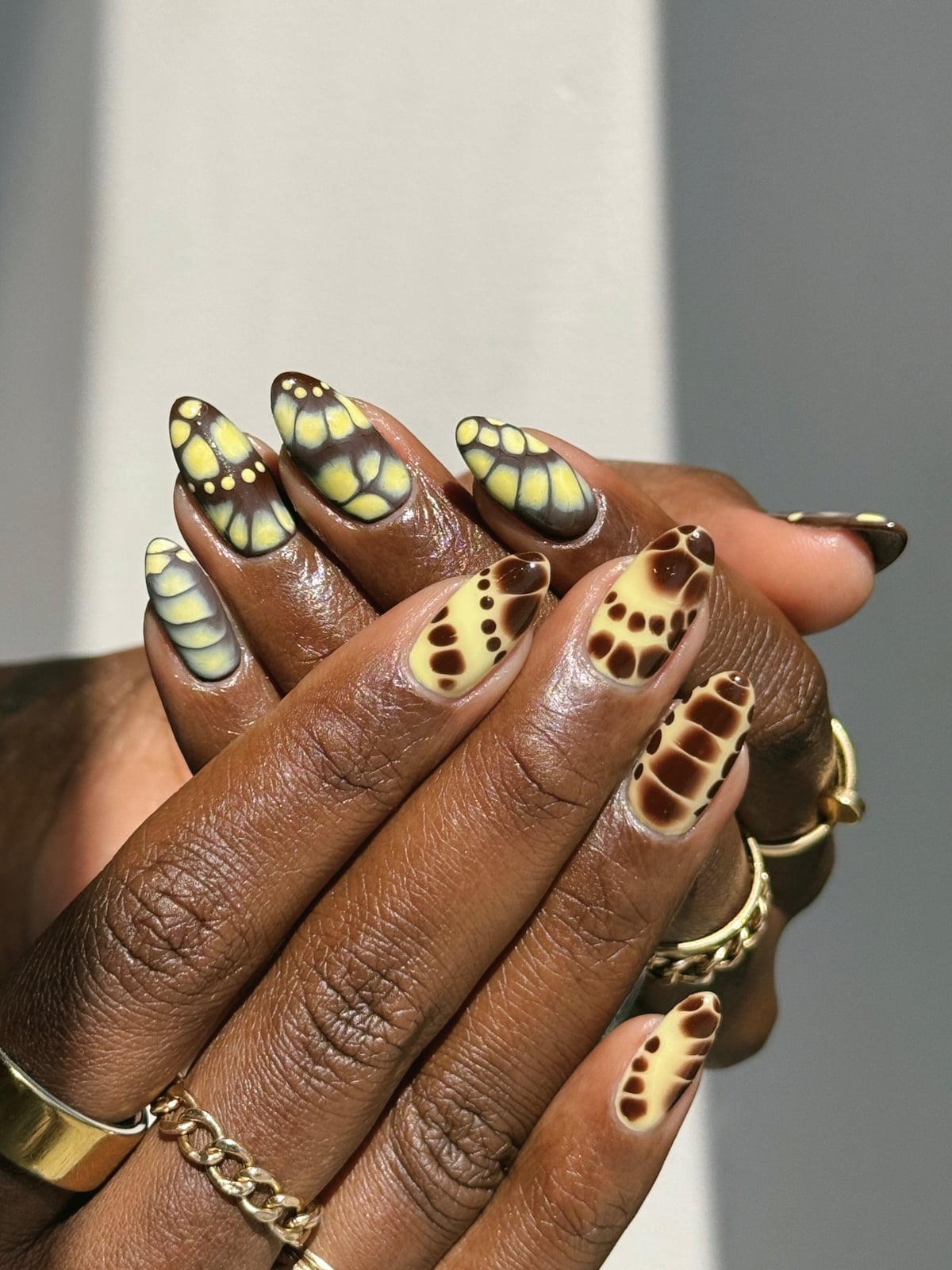 Multi-Animal Print Medium Oval Nails — Classy Animal Print Nails